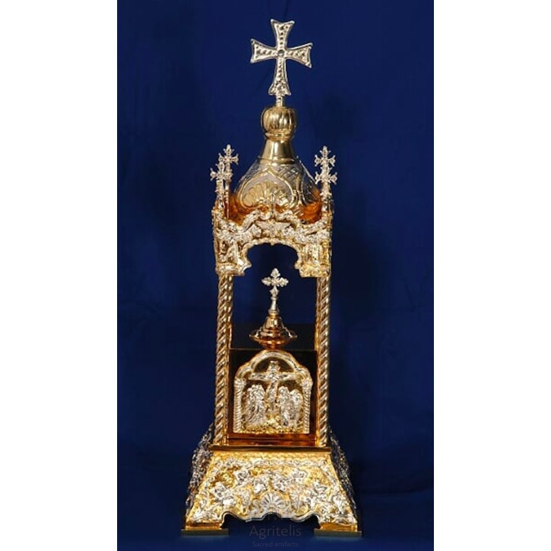 Tabernacle, Gold Plated Tabernacle, Enameled Tabernacle, Agritelis, Church Supplies, ieraskevi.com