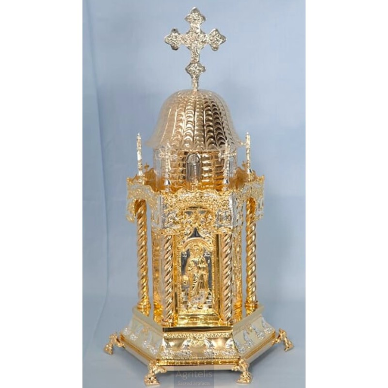 Tabernacle, Gold Plated Tabernacle, Enameled Tabernacle, Agritelis, Church Supplies, ieraskevi.com