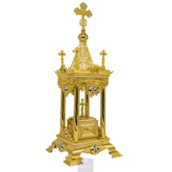 Enameled and Gold Plated Tabernacle