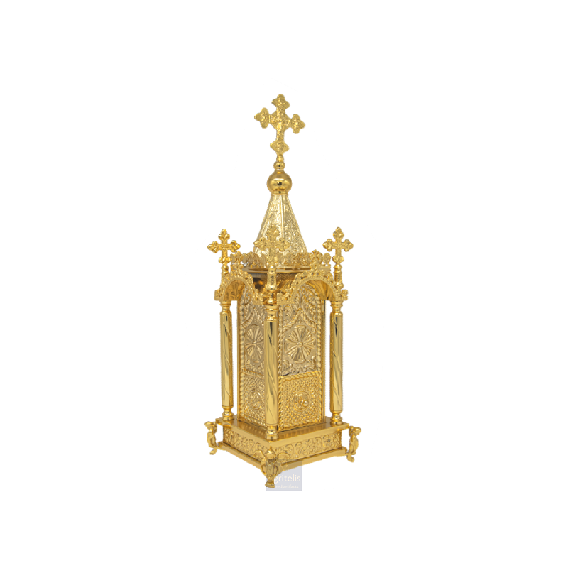 Tabernacle, Gold Plated Tabernacle, brass Tabernacle, Agritelis, Church Supplies, ieraskevi.com