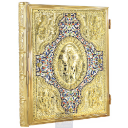 Enameled Tabernacle Brass Gold Plated