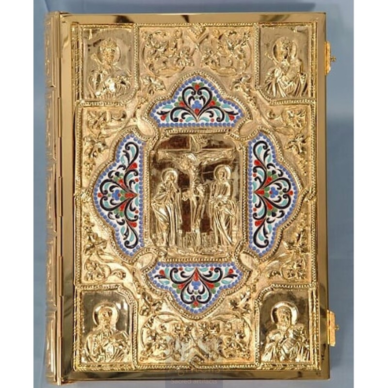 Enameled Tabernacle Brass Gold Plated