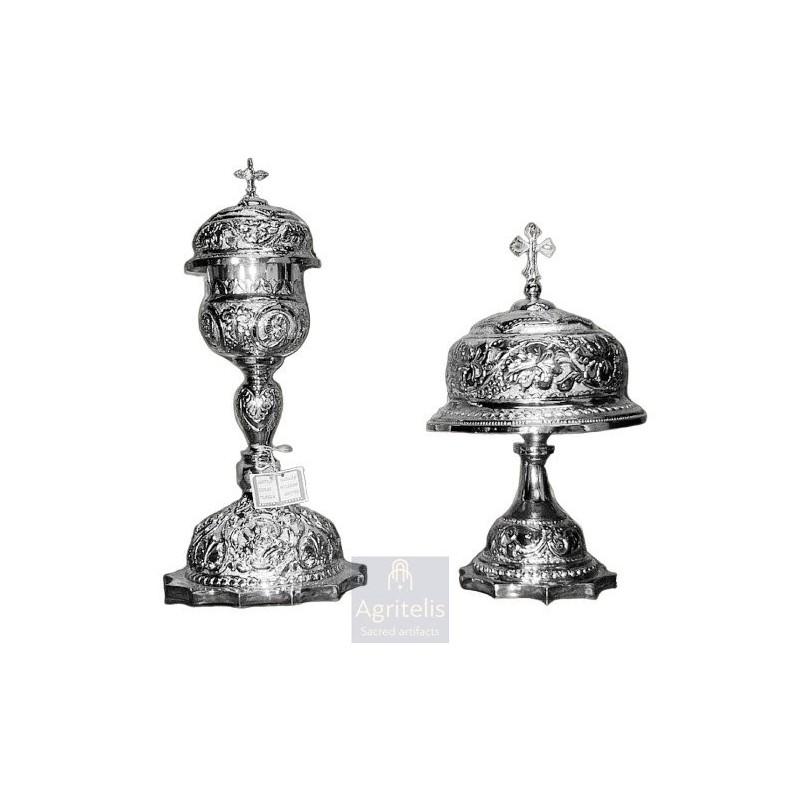 Chalice set, Gold Plated Chalice, Enameled Chalice, Agritelis, Church Supplies, ieraskevi.com