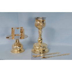 Chalice set, Gold Plated Chalice, Enameled Chalice, Agritelis, Church Supplies, ieraskevi.com