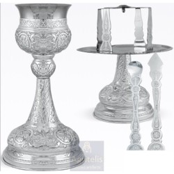 Chalice set, Gold Plated Chalice, Enameled Chalice, Agritelis, Church Supplies, ieraskevi.com