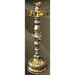 Candlestick Altar Gold Plated