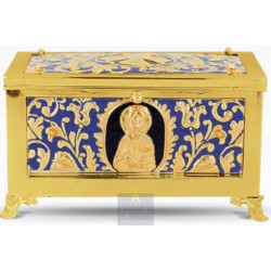 Reliquary Gold plated Enameled