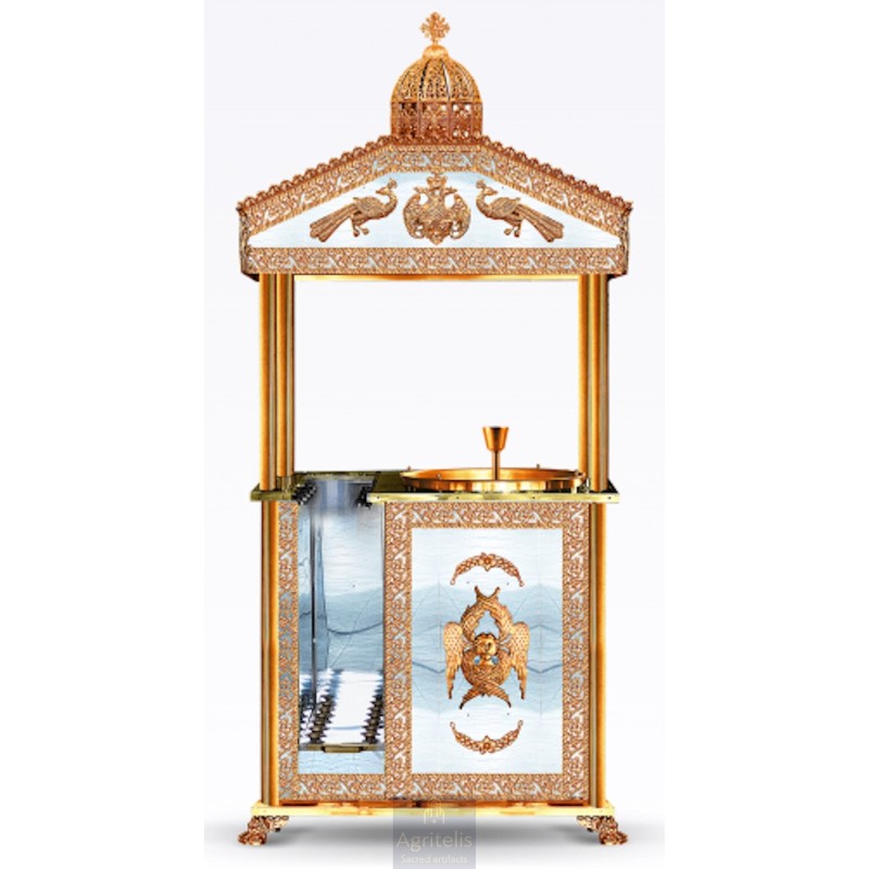 Candelabrum, Christian Orthodox Altar, Woodcraft, Oak, ieraskevi.com, Agritelis, Church Supplies