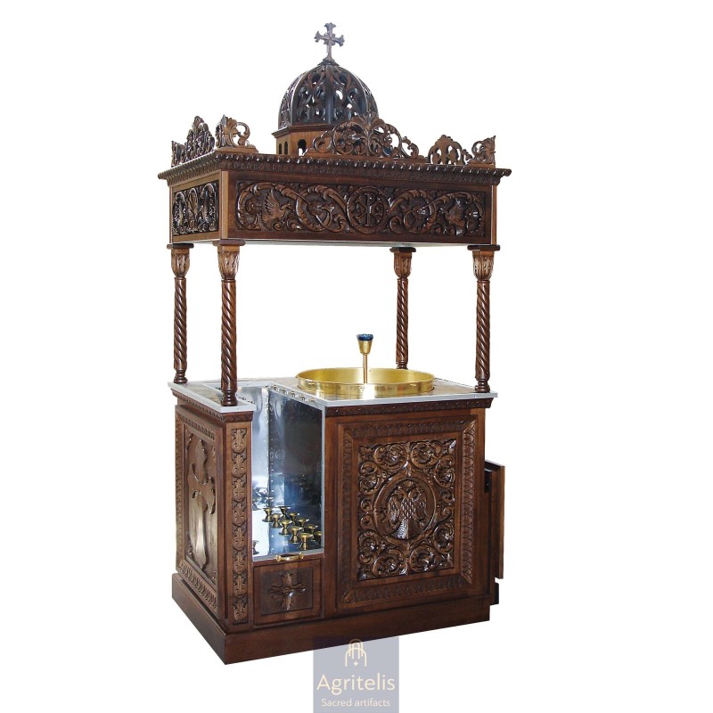 Candelabrum, Christian Orthodox Altar, Woodcraft, Oak, ieraskevi.com, Agritelis, Church Supplies