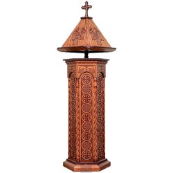 Woodcrafted Chanters Stand, Analog, Church Supplies Agritelis