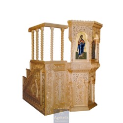 Amvon, Christian Orthodox Altar, Woodcraft, Oak, ieraskevi.com, Agritelis, Church Supplies