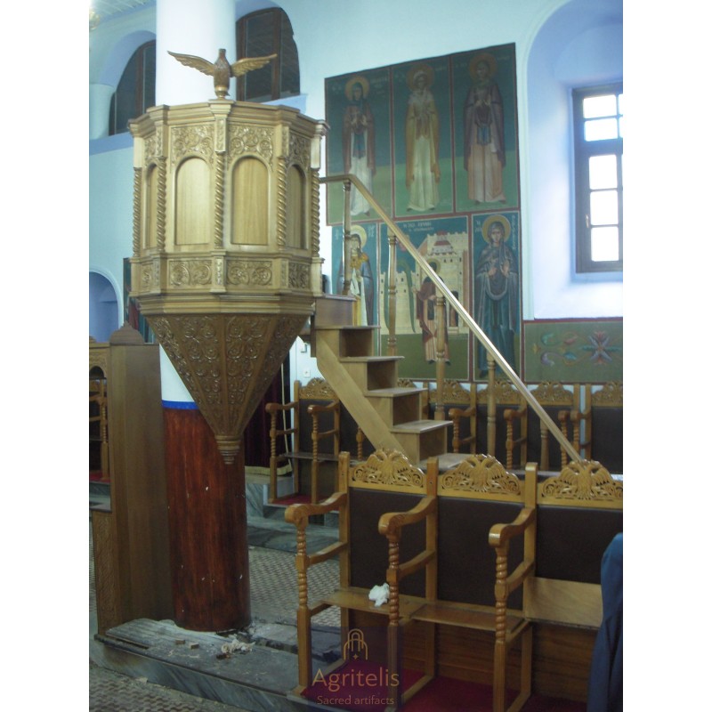 Amvon, Christian Orthodox Altar, Woodcraft, Oak, ieraskevi.com, Agritelis, Church Supplies