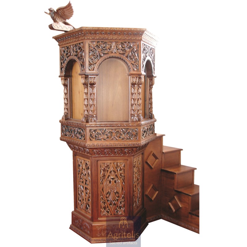 Amvon, Christian Orthodox Altar, Woodcraft, Oak, ieraskevi.com, Agritelis, Church Supplies