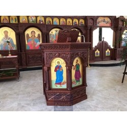 Amvon, Christian Orthodox Altar, Woodcraft, Oak, ieraskevi.com, Agritelis, Church Supplies