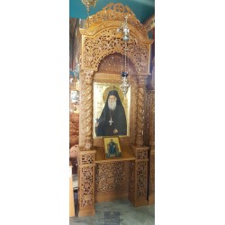 Icon Stand, Christian Orthodox Chair, Woodcraft, Oak, ieraskevi.com, Agritelis, Church Supplies