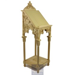 Icon Stand, Christian Orthodox Chair, Woodcraft, Oak, ieraskevi.com, Agritelis, Church Supplies