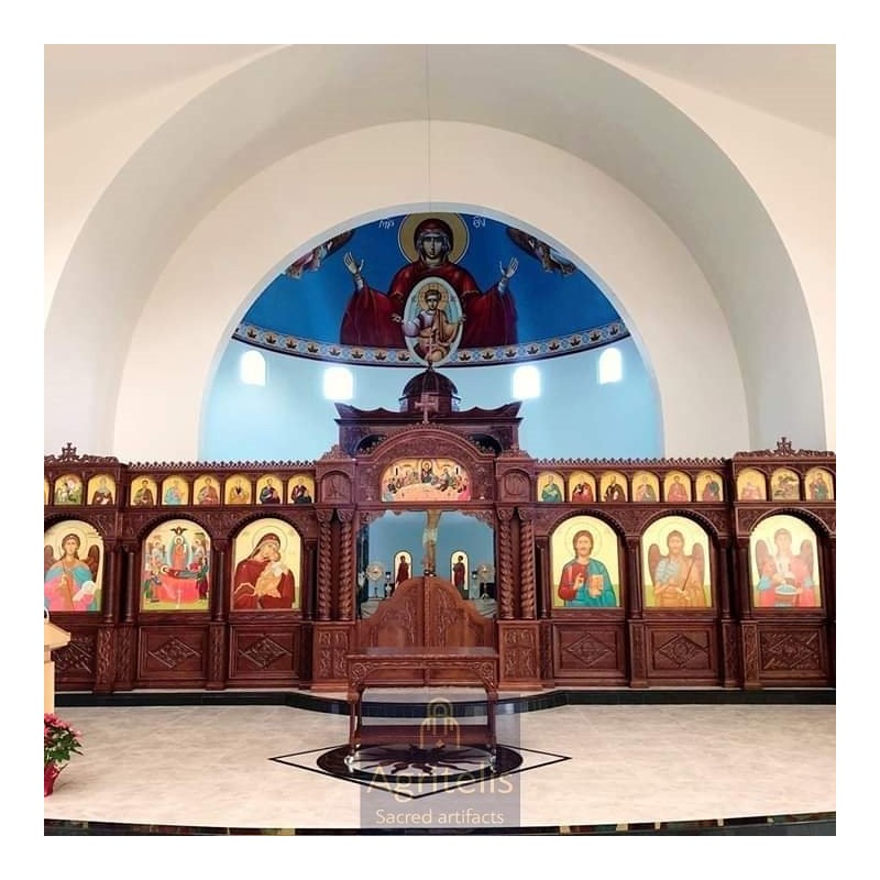 Iconostasi, Templo, Christian Orthodox Altar, Woodcraft, Linden, ieraskevi.com, Agritelis, Church Supplies