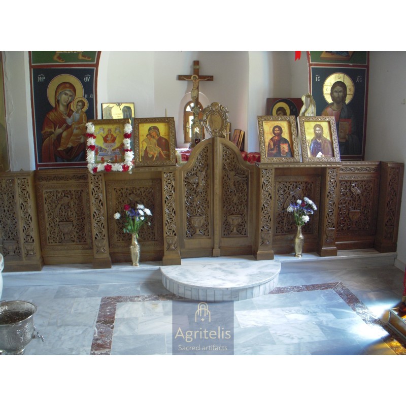 Soleas Christian Orthodox Altar, Woodcraft, Linden, ieraskevi.com, Agritelis, Church Supplies