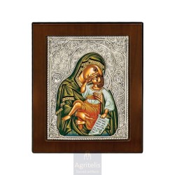 Silver Icon, Agritelis Sacred Artifacts, ieraskevi.com, Panagia the Supplicant