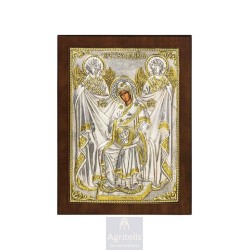 Silver Icon, Agritelis Sacred Artifacts, ieraskevi.com,  Virgin Mary the Expectant 23 x 17cm