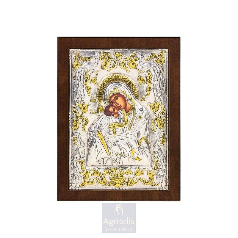 Silver Icon, Agritelis Sacred Artifacts, ieraskevi.com,  Virgin Mary the Expectant 23 x 17cm