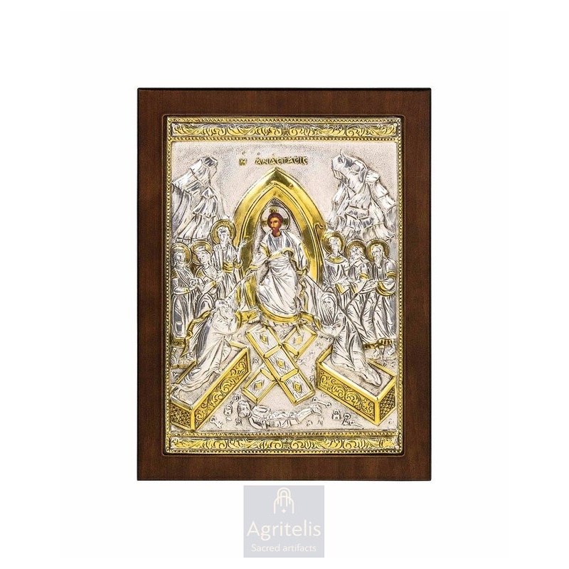 Silver Icon, Agritelis Sacred Artifacts, ieraskevi.com,  Virgin Mary the Expectant 23 x 17cm