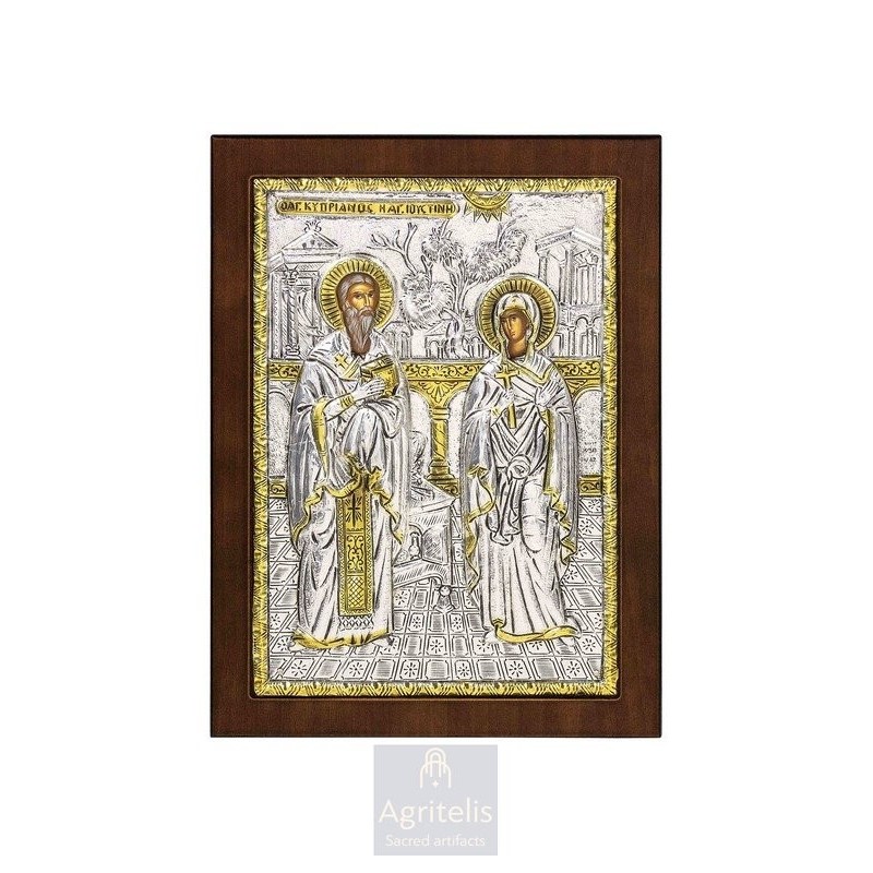 Silver Icon, Agritelis Sacred Artifacts, ieraskevi.com,  Virgin Mary the Expectant 23 x 17cm