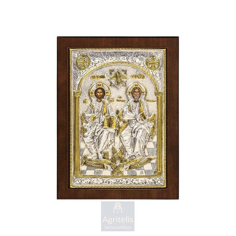 Silver Icon, Agritelis Sacred Artifacts, ieraskevi.com,  Virgin Mary the Expectant 23 x 17cm