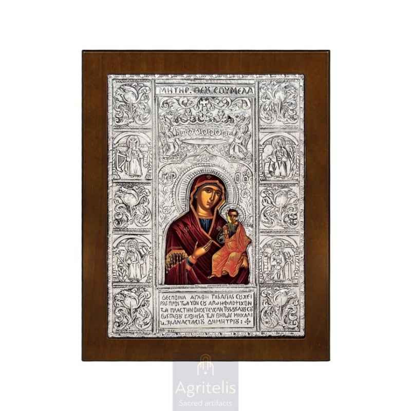 Silver Icon, Agritelis Sacred Artifacts, ieraskevi.com,  Virgin Mary the Expectant 23 x 17cm