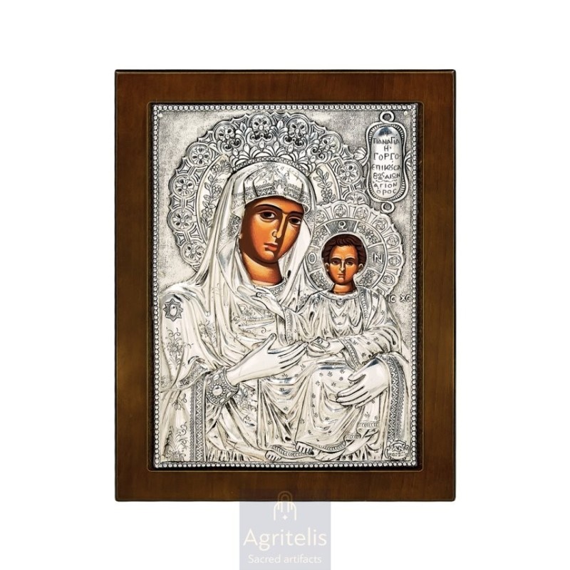 Silver Icon, Agritelis Sacred Artifacts, ieraskevi.com,  Virgin Mary the Expectant 23 x 17cm