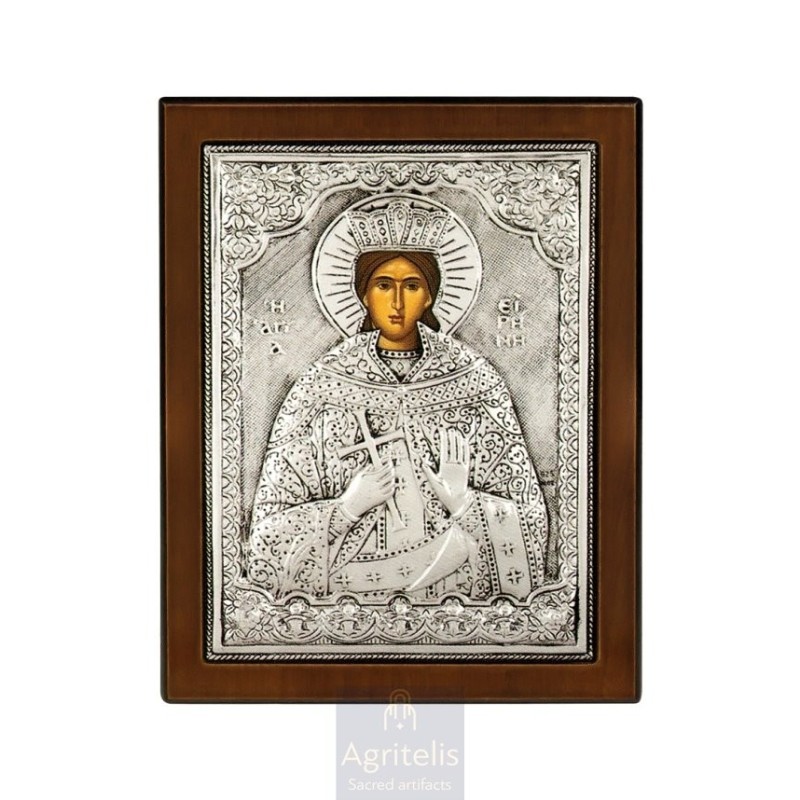 Silver Icon, Agritelis Sacred Artifacts, ieraskevi.com,  Virgin Mary the Expectant 23 x 17cm