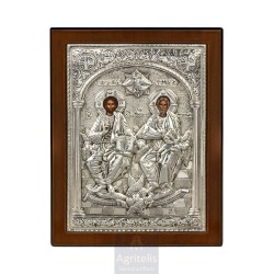 Silver Icon, Agritelis Sacred Artifacts, ieraskevi.com,  Virgin Mary the Expectant 23 x 17cm