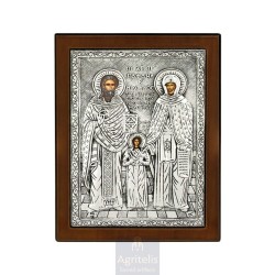 Silver Icon, Agritelis Sacred Artifacts, ieraskevi.com,  Virgin Mary the Expectant 23 x 17cm