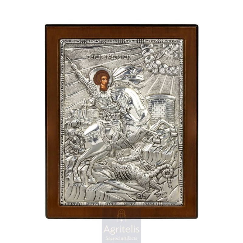 Silver Icon, Agritelis Sacred Artifacts, ieraskevi.com,  Virgin Mary the Expectant 23 x 17cm