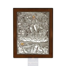 Silver Icon, Agritelis Sacred Artifacts, ieraskevi.com,  Virgin Mary the Expectant 23 x 17cm