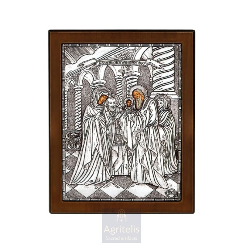 Silver Icon, Agritelis Sacred Artifacts, ieraskevi.com,  Virgin Mary the Expectant 23 x 17cm