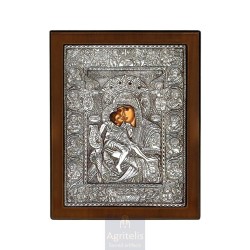 Silver Icon, Agritelis Sacred Artifacts, ieraskevi.com,  Virgin Mary the Expectant 23 x 17cm