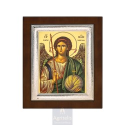 Silver Icon, Agritelis Sacred Artifacts, ieraskevi.com, Archangel Michael Full-body 26,5 x 21,5 cm