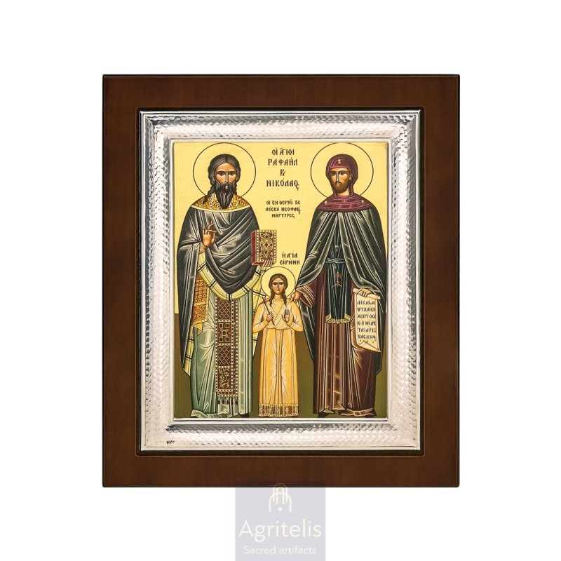 Silver Icon, Agritelis Sacred Artifacts, ieraskevi.com, Saints Peter and Paul 26,5 x 21,5 cm