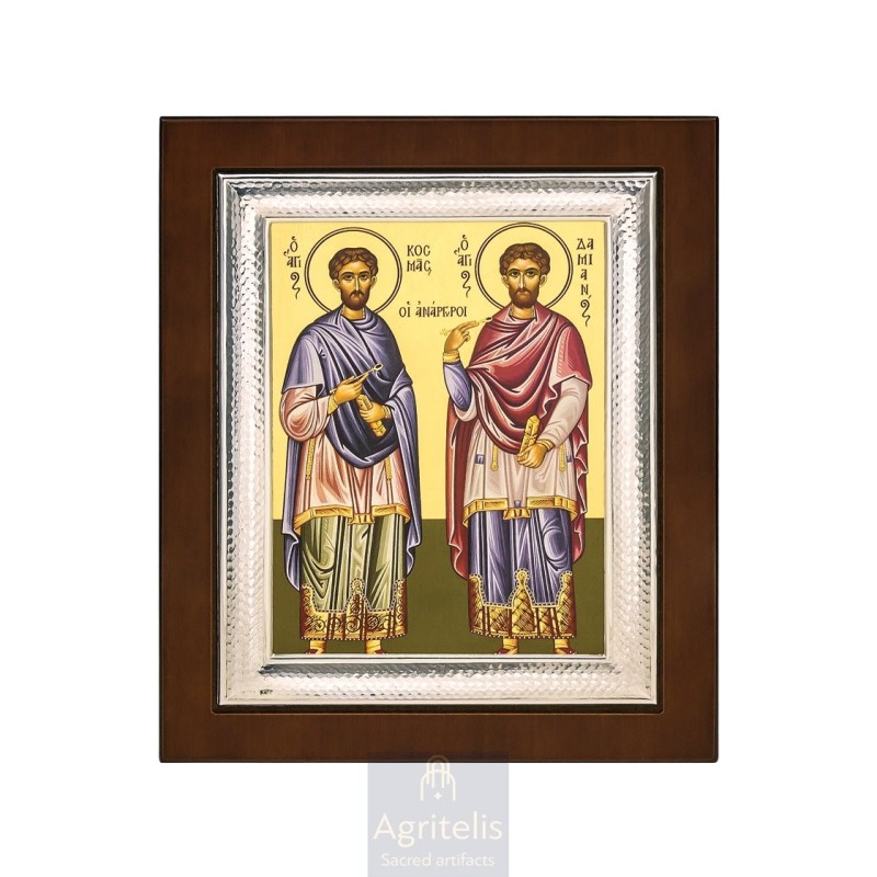 Silver Icon, Agritelis Sacred Artifacts, ieraskevi.com, Saint Sophia and Daughters 26,5 x 21,5 cm