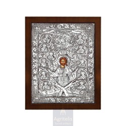 Silver Icon, Agritelis Sacred Artifacts, ieraskevi.com, THE VINE 27 x 23 cm