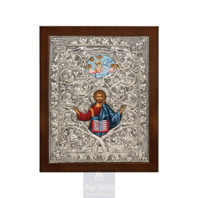 Silver Icon, Agritelis Sacred Artifacts, ieraskevi.com, THE VINE THEME 2 27 x 23 cm