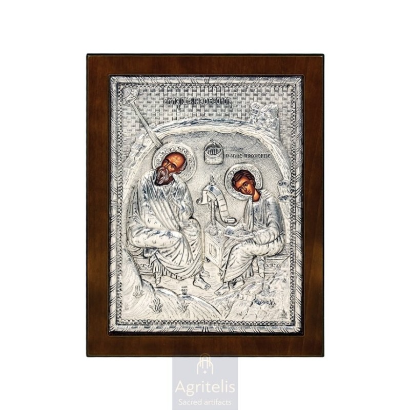 Silver Icon, Agritelis Sacred Artifacts, ieraskevi.com, The Cave of the Revelation 24 x 19cm