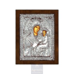 Silver Icon, Agritelis Sacred Artifacts, ieraskevi.com, Virgin Mary the Guide 24 x 19cm