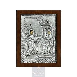 Silver Icon, Agritelis Sacred Artifacts, ieraskevi.com, Annunciation 24 x 19cm