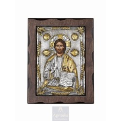 Silver Icon, Agritelis Sacred Artifacts, ieraskevi.com, Christ 24 x 18.5 cm