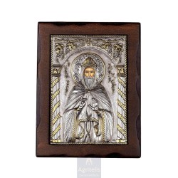 Silver Icon, Agritelis Sacred Artifacts, ieraskevi.com, Saint Luke 24 x 18.5 cm