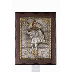 Silver Icon, Agritelis Sacred Artifacts, ieraskevi.com, Saint Christopher 25 x 19.5 cm