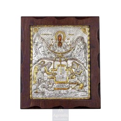 Silver Icon, Agritelis Sacred Artifacts, ieraskevi.com, The Life of Panagia Pandanassa 31.5 x 27 cm