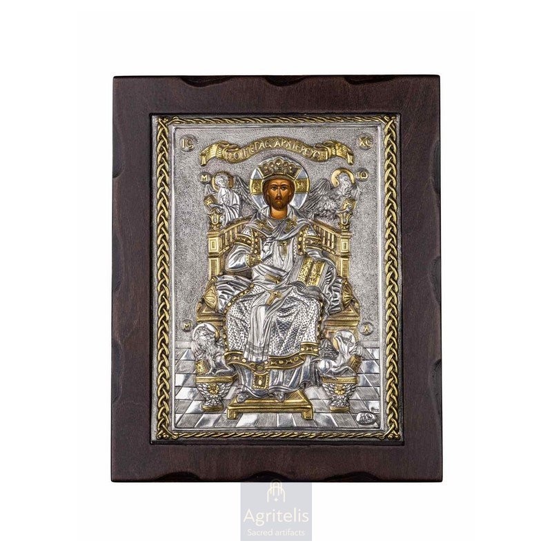 Silver Icon, Agritelis Sacred Artifacts, ieraskevi.com, High Priest 34 x 28 cm